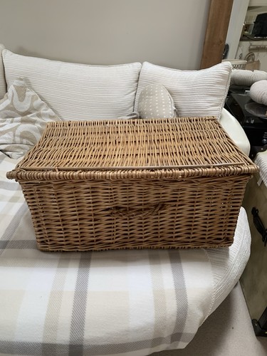 Large rectangular lidded woven - rectangular,