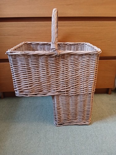 Wicker stair basket great - wicker,