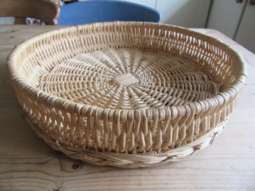 Large round wicker bread - wicker,