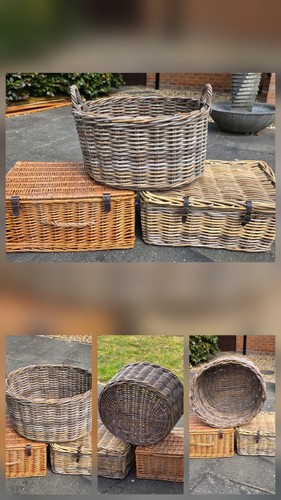 Large wicker baskets - 3, baskets/