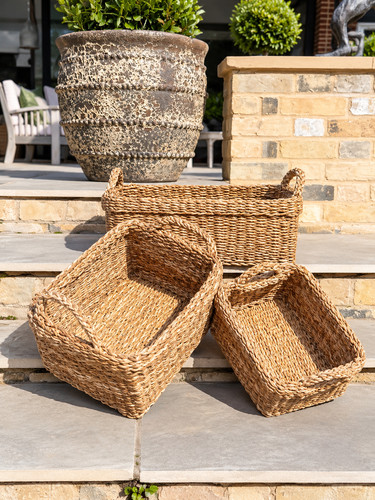 Chunky woven seagrass - chunky, storage