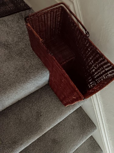 Vintage large wicker bamboo - vintage,