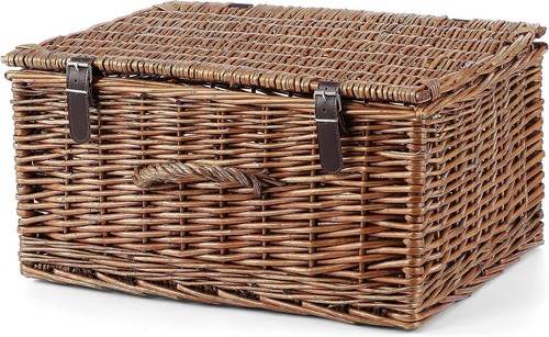 Natural wicker gift hamper - natural,