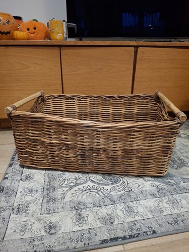 Vintage large wicker rattan - vintage,