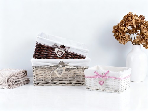 Natural wicker storage - natural,