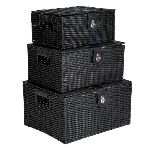 Wicker storage baskets - wicker,