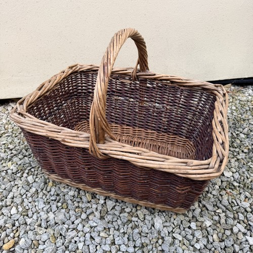 Large wicker basket with - large,