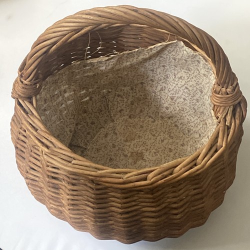 Large woven wicker basket - woven,