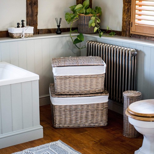 Light grey lined wicker - light,