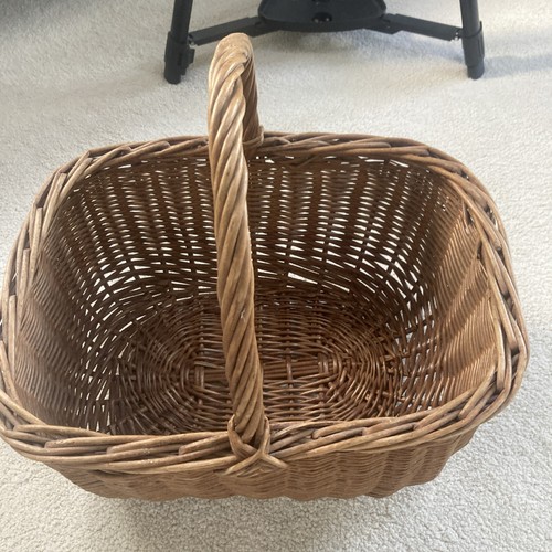 Vintage wicker basket - vintage, with