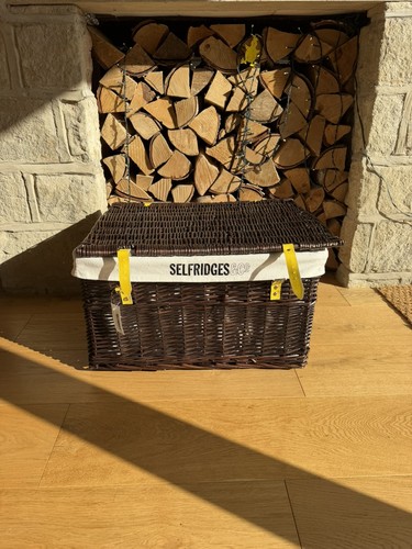 Selfridges large wicker - wicker, hamper