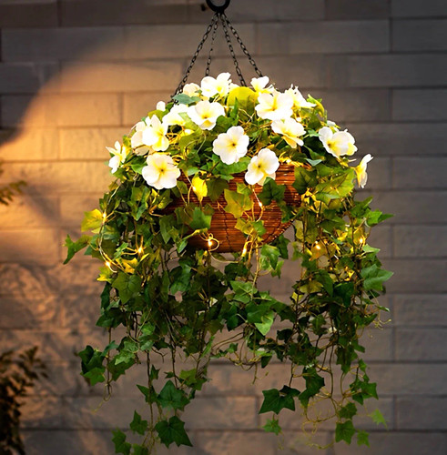 Pre lit artificial pansy - pre-lit,