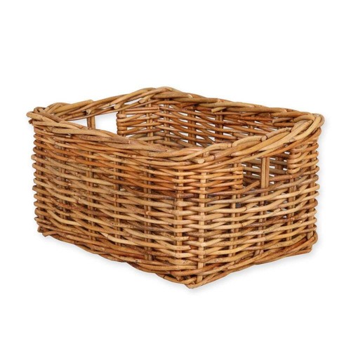 Rectangular honey rattan deep - honey,