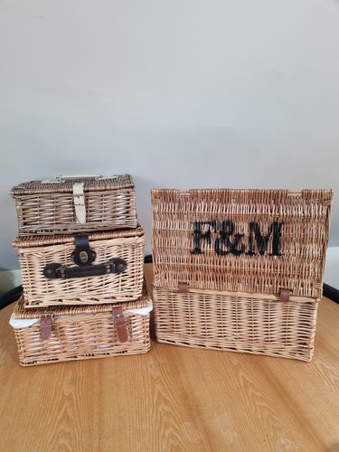 Wicker woven storage baskets - wicker,
