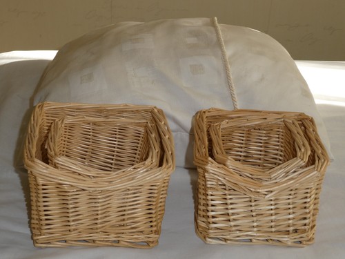 Wicker baskets set two - baskets.,