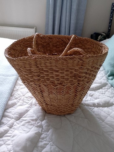 Vintage wicker large shopping - vintage,