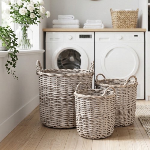 Grey wash wicker - grey,