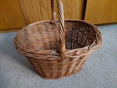 Vintage wicker shopping basket - vintage,