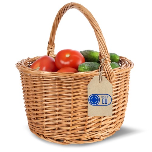 Wicker basket with handle - |, 35