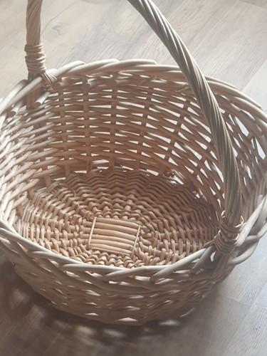 Large wicker basket with - large,
