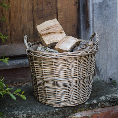 Antique wash wicker circular - wicker,
