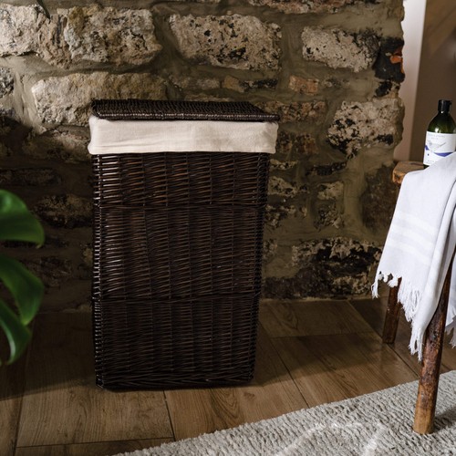 Dark coffee wicker - dark, laundry