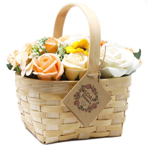 Large orange bouquet wicker - bouquet,