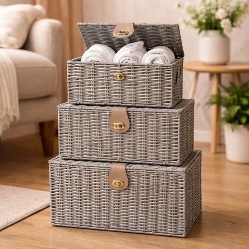 Large wicker storage - large, basket