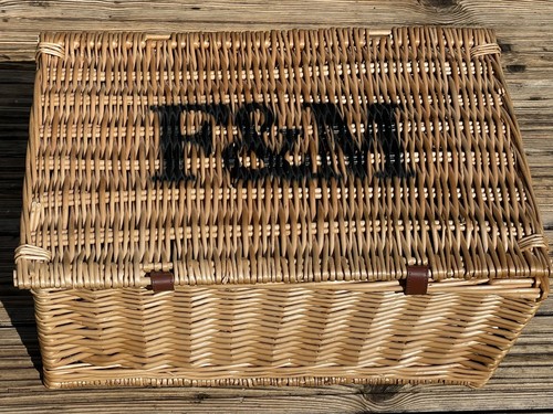 Wicker basket hamper large - f&m,